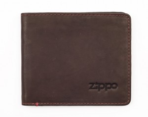 Leather bi-fold wallet. Brown